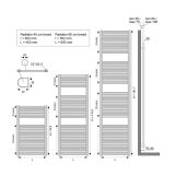 Sierradiator Elara 181,7x60cm Antraciet