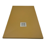 DOUCHEBAK COMPOSIET SOLID 70X120CM EGAAL BRUINBEIGE RAL1011