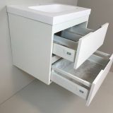 Badmeubel Blanco 60cm wit mat met 5cm composiet wastafel