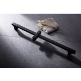 Doucheset Square mat zwart - Handdouche - Glijstang 66 cm - Doucheslang 150 cm